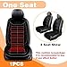 LGNORA Car seat Cushion, Heated seat Cushion, car seat Cover, 12v/24v car seat Cover, Plush Cushion, Suitable for Various Models Heater Cushion Seat Warmer for car (Black)