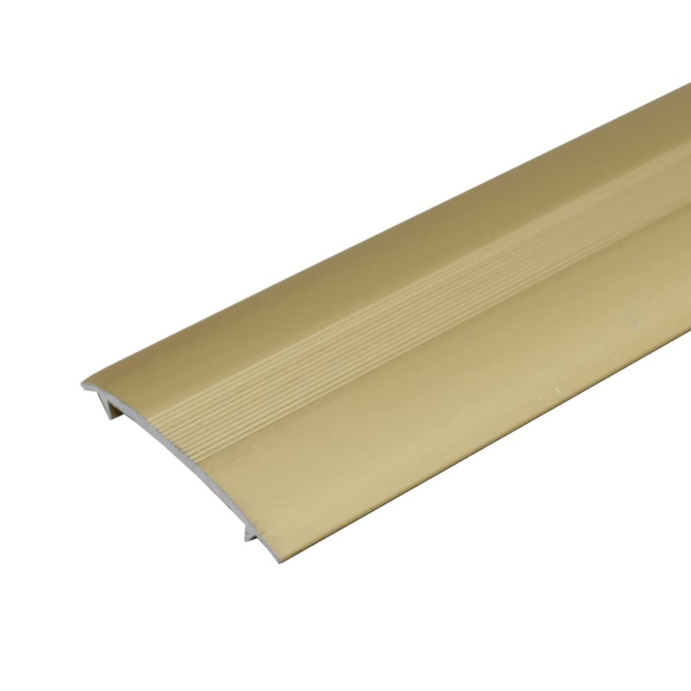 C68 36mm Anodised Aluminium Carpet Cover Strip Profile - Gold, 3.0m