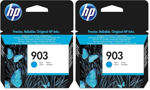 HP 903 Cyan Cartouche T6L87AE Imprimez vos Graphiques Nets OfficeJet 6950 Lot de 2