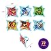 DecoPac PJ Masks Calling All Heroes! Rings, Cupcake Decorations Featuring Catboy, Owlette, Gekko and friends! Food Safe Cake Toppers – 72 Pack