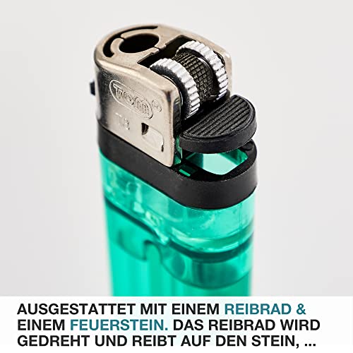 Einwegfeuerzeug Tom 50/100 Stück mit Gas befüllt