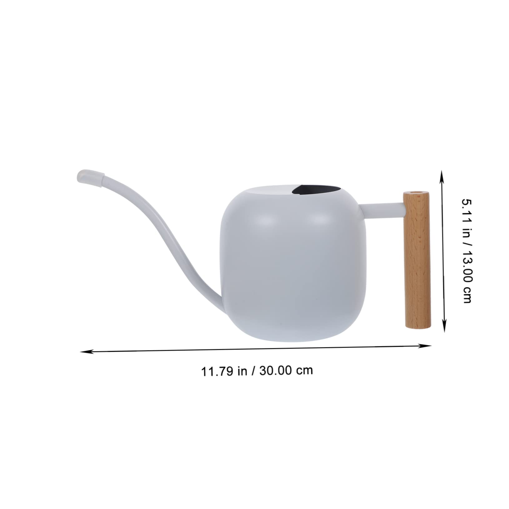 Toyvian arrosoir à Long Bec Buse Outil Usine arrosoir arroseur arrosoir Plantes d'intérieur arrosoir de Chalet arrosoir Moderne arrosoir pulvérisateur Acier Inoxydable Blanche