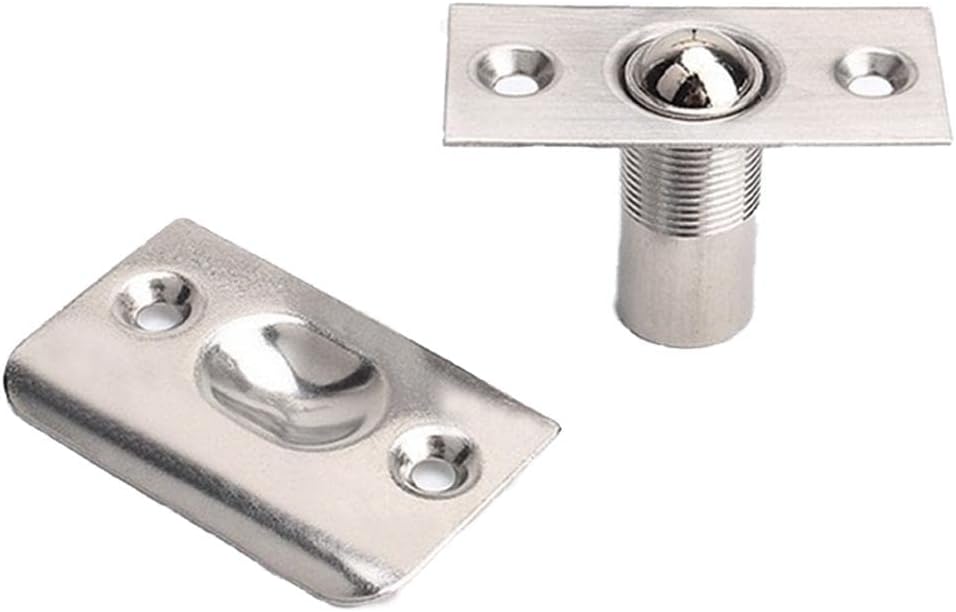 Stainless Steel Roller Ball Catch Mortice Lock Door Cupboard Spring Latch Chrome