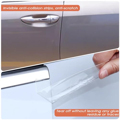 Tekenewbse Lackschutzfolie Transparent, 5 cm × 10 m Schutzfolie Fahrrad, Kantenschutz Transparent Auto Selbstklebend, Universal Lackschutzfolie für Auto, Motorhaube, Fahrrad, Motorrad Einstiegsleisten