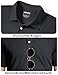 TACVASEN Poloshirts Herren Kurzarm Sommer Schnell Trocknend T-Shirts Performance Sportshirt Outdoor Knopfleiste Herrenhemd (L, Schwarz)