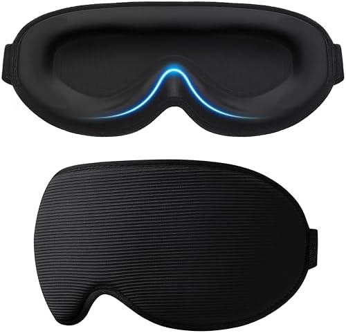 Gritin Masque de Nuit, 3D Masque de Sommeil 100% Anti-Lumière, Zé...