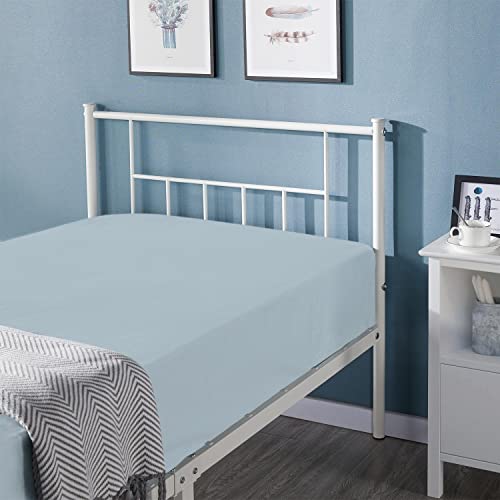 Yaheetech 13 Inch Twin Xl Size Metal Bed Frame With Headboard And Footboard Platform Bed Frame With Storage No Box Spring Needed Mattress Foundation For Bedroom White #TOP3