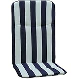 weisskohl auflagen Maße: 115 cm x 48 cm x 5 cm Beo Hochlehner Auflage in Streifen blau weiß