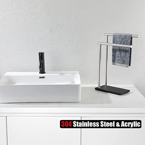 Support moderne pour serviette sans percer le mur de la salle de bain - 4