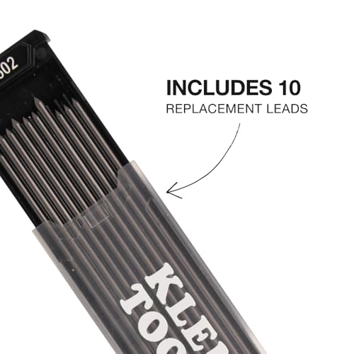 image for KLEIN TOOLS 80188 Skribes 2.8 mm Mechanical Carpenter Pencil with Buil