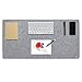 Produktbild Lucky Sign - Schreibtischunterlage Filz Schreibunterlage Antirutsch Filzunterlage Schreibtisch Tischunterlage Weich Filzmatte Schreibtischmatte für Büro und Zuhause - 40x80cm Grau