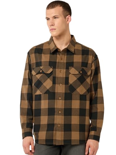 Chemise pour homme orange et noir pour vos sorties urbaines