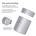 Boundless Voyage Titanium Small Tin Can Box Canister Tea Tins Coffee Tins Food Storage Container for Herb, Candy, Chocolate, Sugar, Spices, Beans 120ml Ti3209D