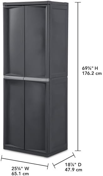 Versatile Lockable Storage Cabinet for Organized Spaces