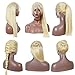 Loviness 360 Lace Frontal wigs Human Hair Wigs Pre Plucked Hairline with Baby Remy Straight Human Hair Lace Front Wigs Natural Color 150% Density Bleached Knots (18 Inch, #613)