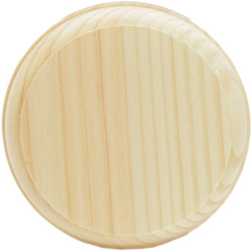 Walnut Hollow Pine Circle Plaque, 4 x 4 x 0.63-Inch