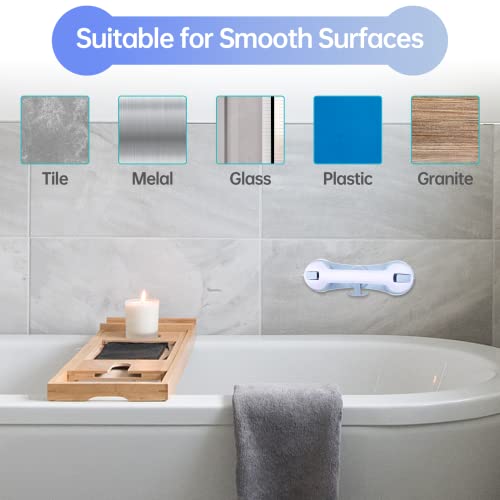 Lonvichtt 3 Suction Cup Grab Bars For Bathtubs And Showers, Shower Handles For Elderly Suction, Shower Grab Bars For Seniors, Bathroom Accessories For Shower Chair, Grab Bars For Elderly #TOP3