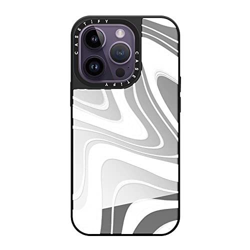 CASETiFY (�P�[�X�e�B�t�@�C) �~���[�P�[�X iPhone 14 Pro�p Magsafe�Ή� - �t���X�g�X���[�� - �V���o�[�I���u���b�N