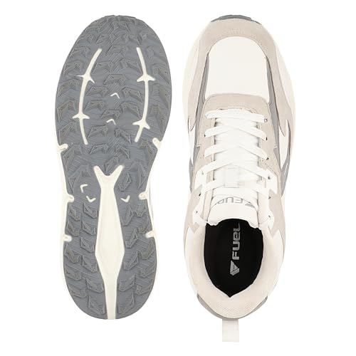 Image of FUEL Nava-06 Men's Lightweight & Durable Trendy Sports Shoes with Anti-Skid Sole for Everyday Comfort (White)