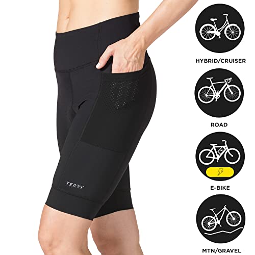 Terry Shorts de ciclismo Coldre Prima. Acabamento de tecido fosco de alta compressão feminino - Camu