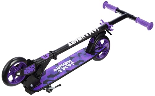 Image of Amazon Brand - Jam & Honey Kids Kick Folding Scooter for Kids (2+ Years) | 3- Step Height Adjustable Handle, Smooth Bearing Wheels & PVC Tyres | BIS Certified | Purple