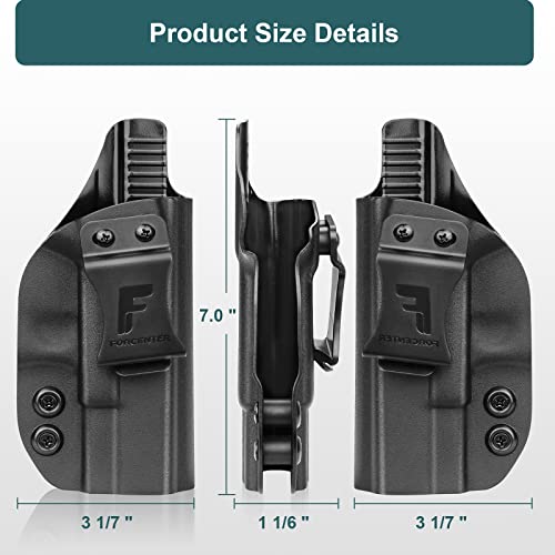 G19 Holster, Iwb Kydex Holster, Forcenter Concealed Carry Holster Compatible With Glock 19,19X,17,26,32,44,45 Gen (1-5) Pistol Right Hand Draw | Adjustable Cant&Tension | Comfortable | No-Scratch #TOP3