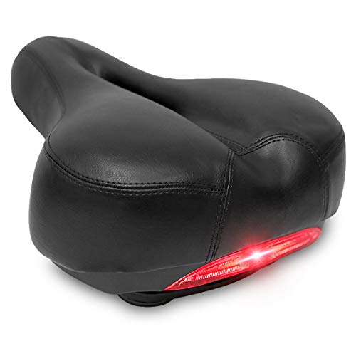 DRBIKE Comfortable Bike Seat Wide Saddle Shock Absorbing - Oversized