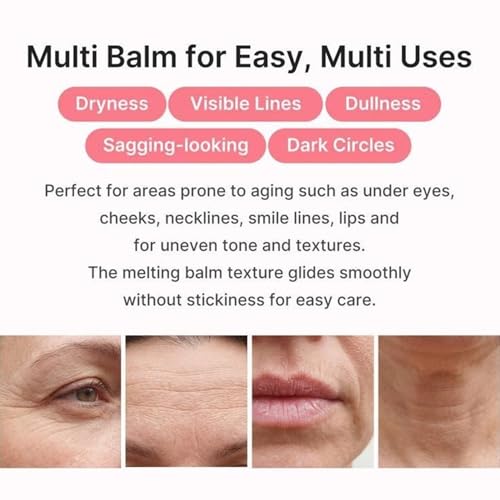 YG LianKai 2Pcs PDRN Pink Collagen Volume Multi Balm Stick, All-in-One Face & Body Moisturizer, Hydrating Stick for Lips Eyes Neck, Forehead, Smile Lines, Firming Plumping Skin Care