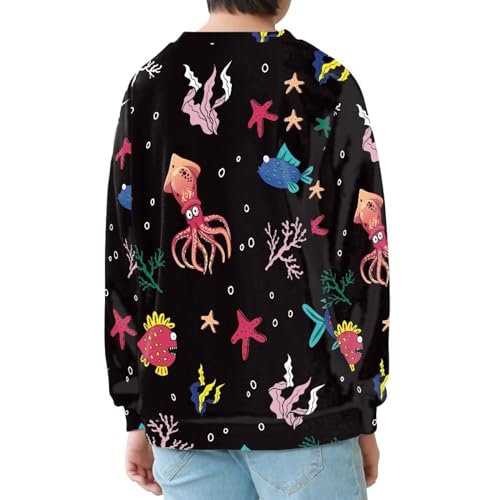 Modysero Casual Graphic Kids Hoodies Spring Fall Long Sleeve Loose Fit Pullovwer Hoodie for Boys2