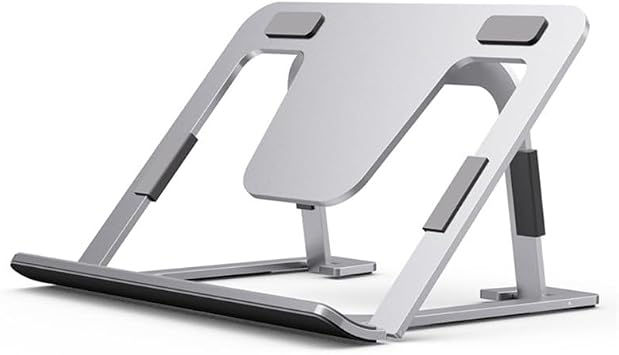 Coverzone iPad Compatible Tablet Stand Height Adjustable Holder Full Aluminum 14 inch Notebooks Compatible with Pad Anti-Slip Design 100% Tok Aluminum Alloy Folding ZR749 (ZR749)
