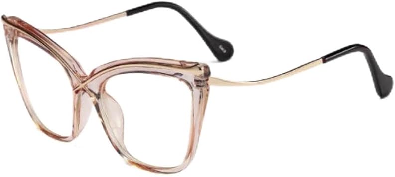 Eyeglasses Fashion Cat Eye Glasses Clear Optical Eyeglasses Frame Transparent Lens Unisex