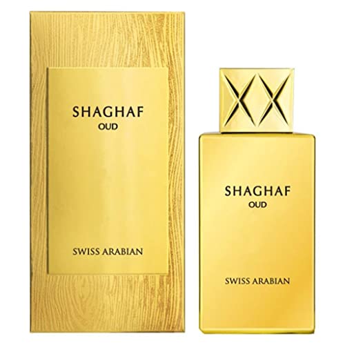 Shaghaf Oud with Free 3ml Spray Perfume - For Men, Women, Unisex - Arabian Long Lasting Luxury Fragracne - Sweet, Oud & Vanilla - 75ml EDP