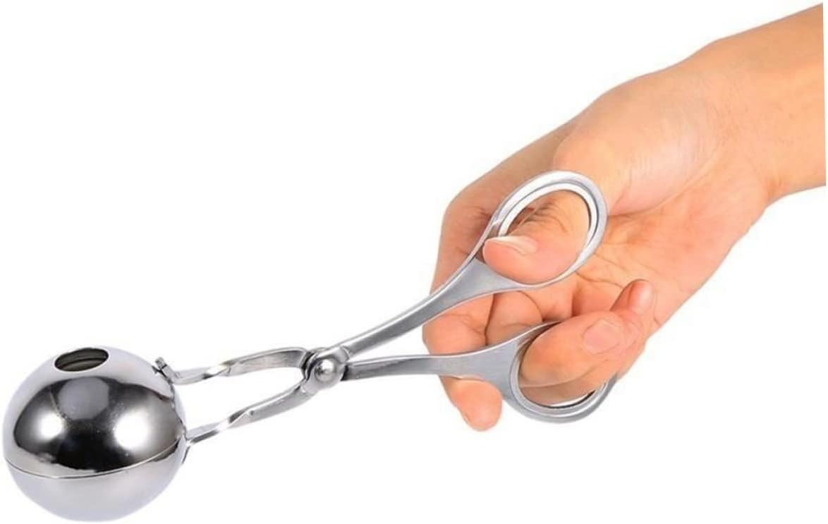 3pcs Stainless Steel Meatball Maker Tool Meat Baller Scoop for Effortless Cooking Evenly Sized Meatballs and Kitchen Gadget