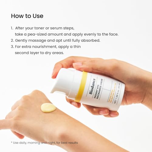BIODANCE Crema Radiant Vita con Niacinamida - Crema Hidratante Facial Iluminadora y Correctora de Manchas Oscuras, Cuidado de la Piel Coreano (K-Beauty), 50 ml / 1.69 fl. oz - imagen 8