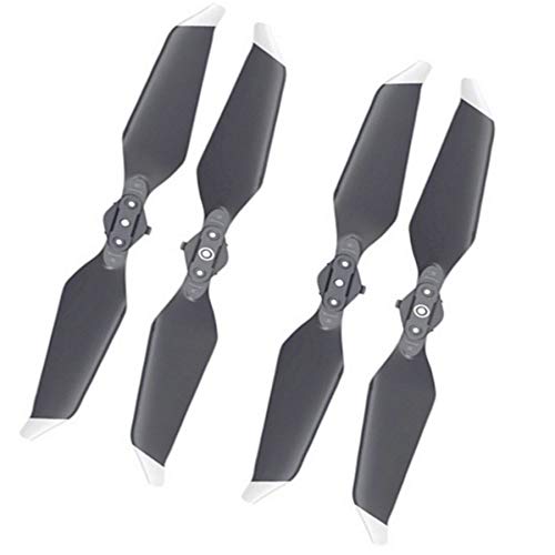 2 Pairs DJI Genuine 8331 Low Noise Propellers for Mavic Pro Platinum with Propeller Bags (Silver Tip)
