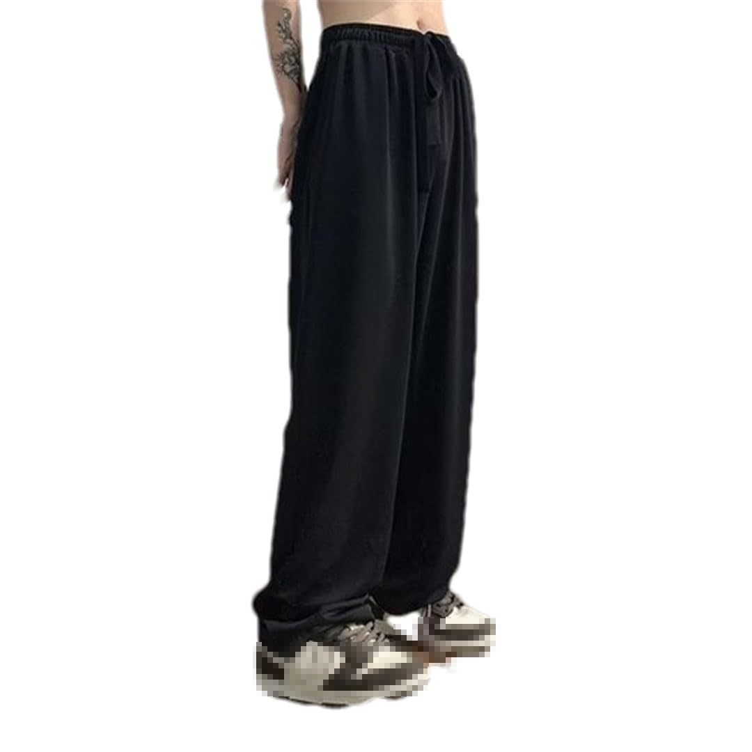 Vogrtcc Pantalones Casuales para Hombres Pantalones con Cordón