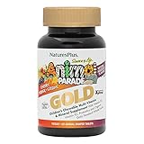 NaturesPlus Animal Parade Source of Life Gold Children's Chewable Multivitamin - Assorted Cherry, Orange & Grape Flavors - 60 Chewable Tablets - Vegetarian, Gluten-Free - 30 Servings