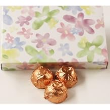 Scotts Cakes White Chocolate Apricot Italian Butter Cream Candies with Peach Foils in a 1 Pound Daisy Box