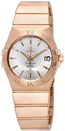 Omega Constellation Automatic 18kt Rose Gold Silver Dial Ladies Watch 123.50.35.20.02.001