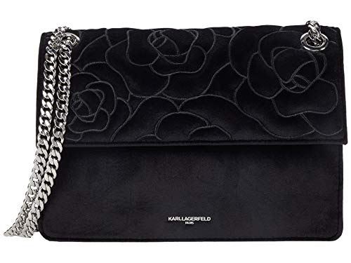 Karl Lagerfeld Paris Monique Shoulder Black Floral One Size