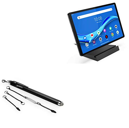 BoxWave�X�^�C���X�y�� Lenovo Smart Tab M10 Plus�Ή� - EverTouch �Ód�e�ʎ��X�^�C���X �t�@�C�o�[�`�b�v �Ód�e�ʎ��X�^�C���X�y�� - �W�F�b�g�u���b�N
