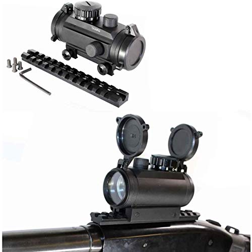 GOTICAL 30mm Tactical Red/Green Dot Sight with Weaver Picatinny Rail with Mossberg 500/590 Series Tactical Shotgun Picatinny Rail Mount