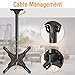 ELIVED Ceiling TV Mount Fits Most 26-65 Inch LED, LCD OLED Flat Screen TVs, Full Motion Height Adjustable TV Mount Bracket, Swivel and Tilt tv Bracket, Max VESA 400x400mm, Holds up to 99 lbs. YD3015