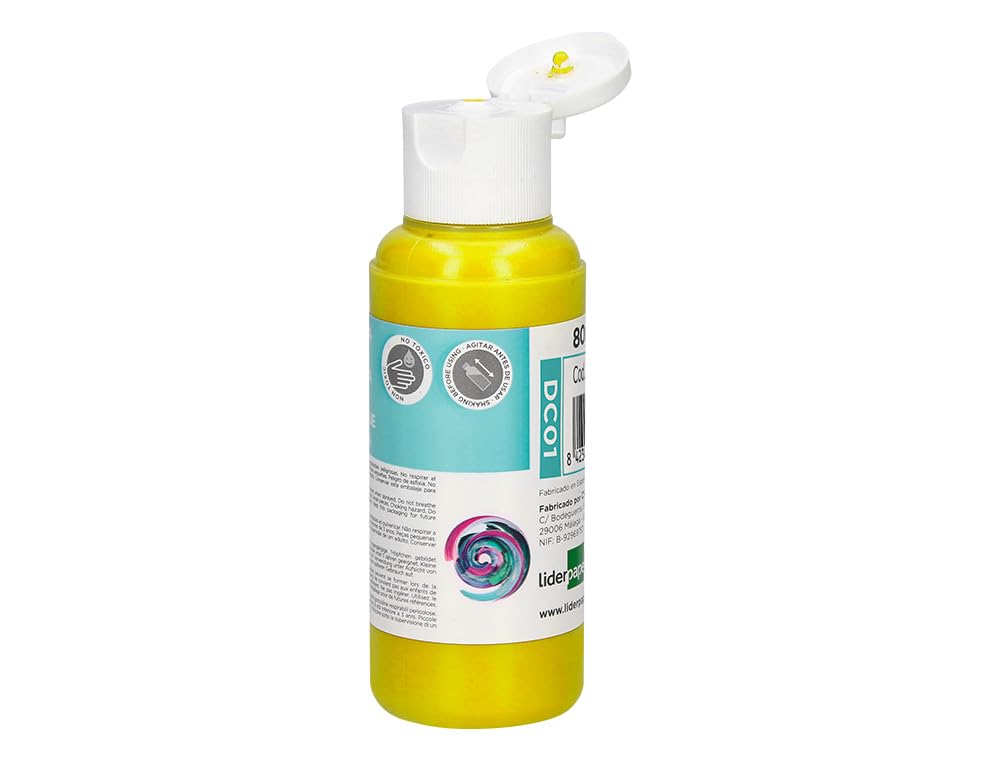 Farba akrylowa liderpapier garnek 80 ml żółty