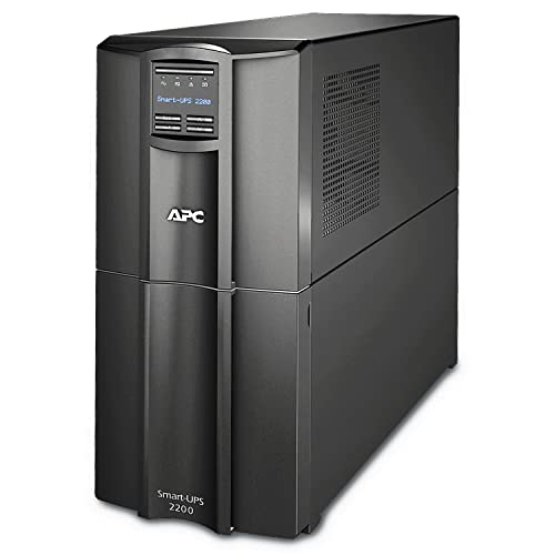 APC 2200VA Smart UPS with SmartConnect, SMT2200C Sinewave UPS Battery Backup, AVR, 120V, Line...