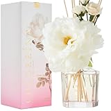COCORRÍNA Reed Diffuser - Peony Garden 8.5oz Flower Reed Diffuser Set with 8 Sticks, Home Fragrance Reed Diffuser for Home Bedroom Office Bathroom Shelf Decor (Master Collection)