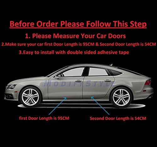 Side Beading/Side Cladding/Door Garnish/Door Protector Chrome Suitable for Toyota Yaris (2018 to Present) (Set of 4pcs)