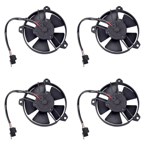 Ventilateur 12V moto de course 5,2 pouces pales droites ATV 30103011 VA31A10146A