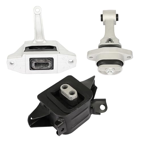 SCITOO Engine Motor Mount and Transmission Mount and Torque Strut Mount Set Fit 2017-2018 for Hyundai Elantra Replace 21810F2000 21950F2000 21830F9100