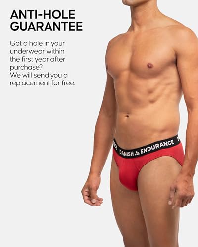 DANISH ENDURANCE Men's Viscose from Bamboo Briefs (6-Pack) – Ultra-Soft Viscose Underwear, Breathable & Tag-Free Comfort4